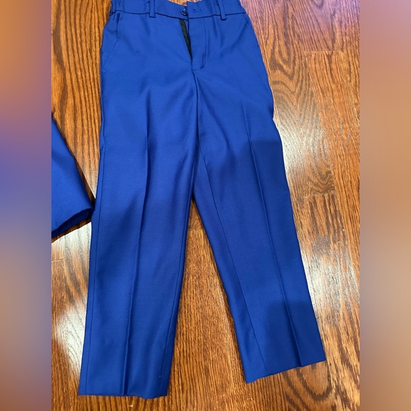 Boys blue suit with vest size 7 - Picture 3 of 4